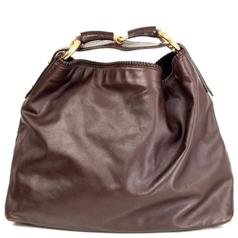 Gucci Hobo Shoulder Bag Horsebit Leather Brown One shoulder 